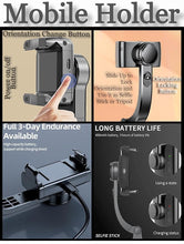 Q08 Bluetooth-Compatible Handheld Stabilizer with Extendable Selfie Stick